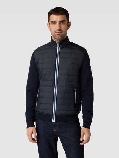 bugatti Sweatjacke mit Reißverschlusstaschen Marine 4