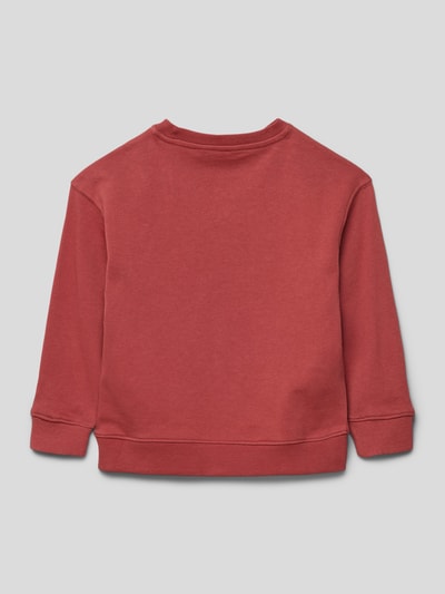 Mango Sweatshirt mit Statement-Print Modell 'northern' Rot 3