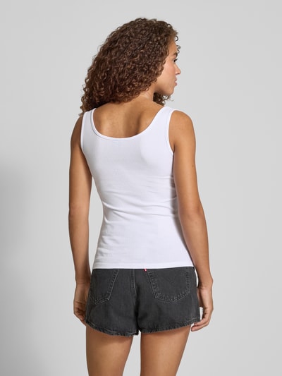 Pieces Top o kroju slim fit z mieszanki bawełny model ‘KITTE’ Biały 5