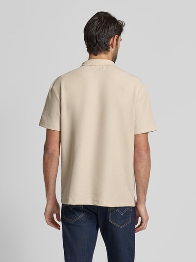 MCNEAL Regular fit poloshirt met ritssluiting Beige - 5