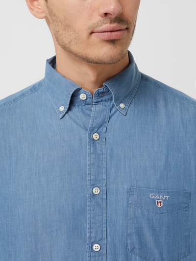 Gant Regular Fit Freizeithemd aus Baumwolle  Hellblau 3