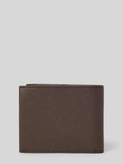 BOSS Portemonnaie aus Leder-Mix Modell 'Northon_Trifold' Dunkelbraun 2