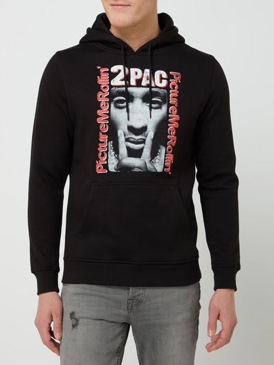 Mister Tee Hoodie mit Print Modell Tupac black online kaufen