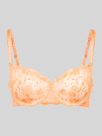 Guess Balconettebeha met kant, model 'MAYA' Neon oranje - 1