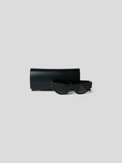 Saint Laurent Sonnenbrille mit Logo-Applikation Black 5