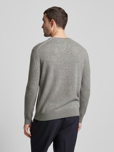 Gant Gebreide pullover van kasjmier met ronde hals Donkergrijs gemêleerd - 5