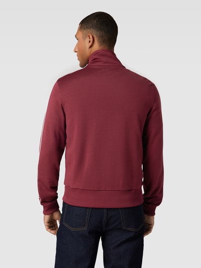 Lacoste Sweatjack met opstaande kraag Bordeaux - 5