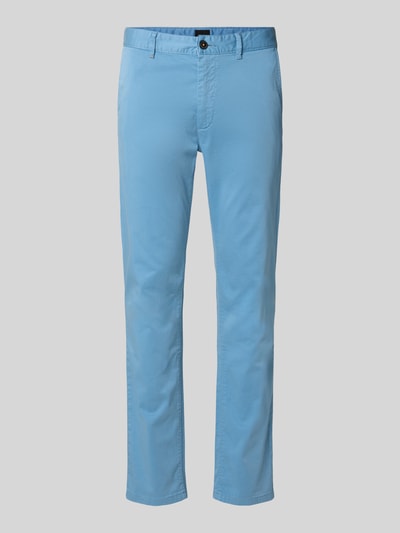 BOSS Orange Slim Fit Chino mit Gürtelschlaufen Hellblau 2