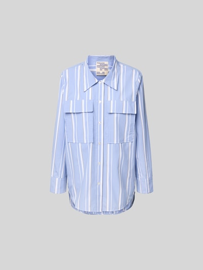 BAUM & PFERDGARTEN Relaxed Fit Hemdbluse aus Baumwolle Hellblau 2