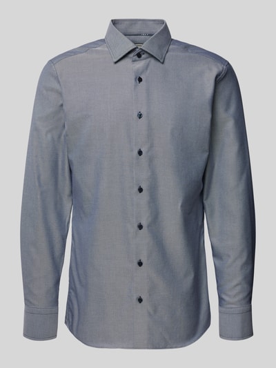 Productfoto, Slim Fit Business-Hemd mit Kentkraag van ETERNA, katoen, slim fit, lange mouwen, sportmanchetten, grijs, knoopsluiting