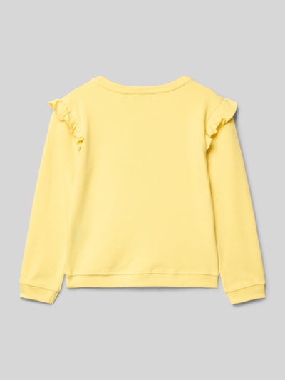 Blue Seven Sweatshirt mit gerippten Abschlüssen Hellgelb 3