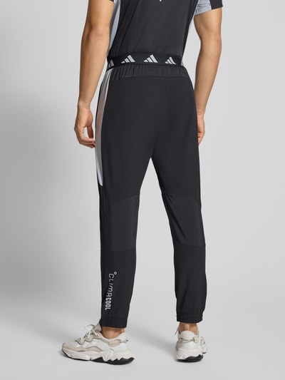 adidas Training Slim fit trainingsbroek met logoprint, model 'Tech' Zwart - 5
