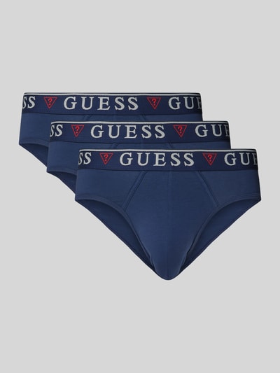 Guess Slip mit elastischem Logo-Bund Modell 'BRIAN' Marine 1