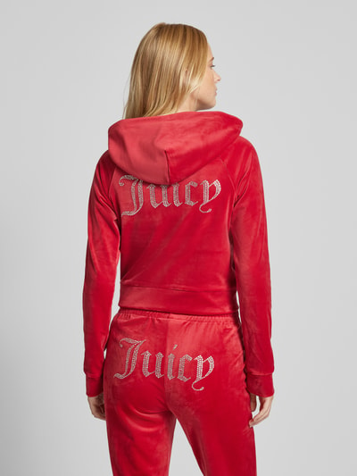 Juicy Couture Bluza rozpinana z kapturem model ‘MADISON’ Czerwony 5