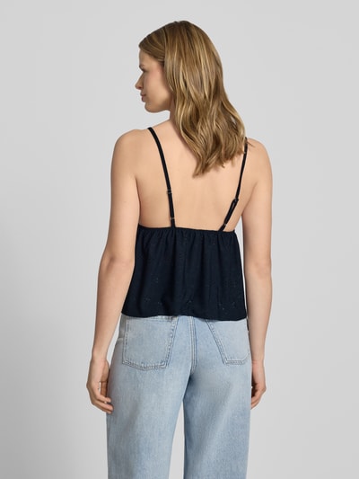 ONLY Regular Fit Trägertop mit Lochmuster Modell 'SMILLA' Marine 5