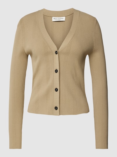 Marc O'Polo Strickjacke in Ripp-Optik Sand 2