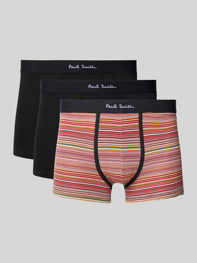 PAUL SMITH Trunks mit elastischem Label-Bund im 3er-Pack Black 1