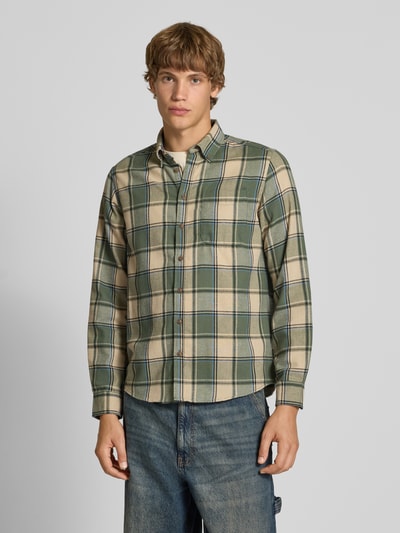 Blend Regular fit vrijetijdsoverhemd met button-downkraag, model 'DAG’ Lichtgroen - 4