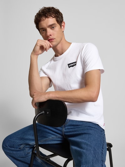 Levi's® T-Shirt mit Label-Print Weiss 3
