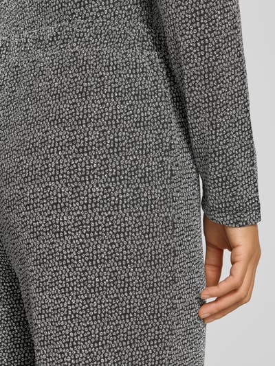 Pieces Wijde broek met elastische band, model 'JINA' Zilver gemêleerd - 3