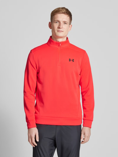 Under Armour Sweatshirt mit Troyer-Kragen Hellrot 4