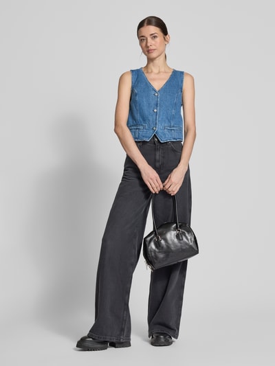 Mustang Kamizelka z materiału stylizowanego na denim Jeansowy niebieski 1