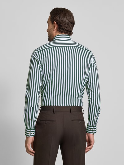 Jake*s Slim Fit Business-Hemd mit Kentkragen Dunkelgruen 5