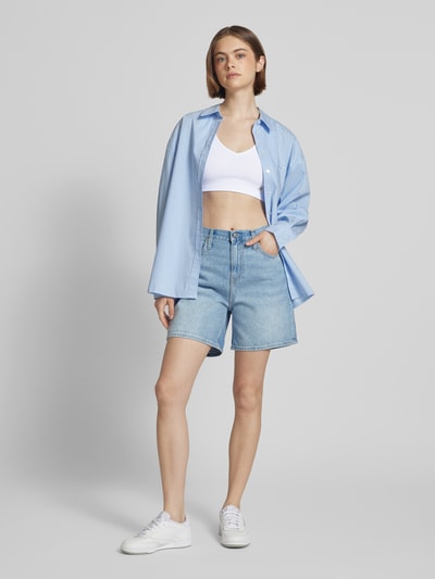Calvin Klein Jeans Bralette mit Label-Patch und V-Ausschnitt Weiss 1