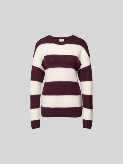 Closed Pullover mit gerippten Abschlüssen Dunkelrot 1