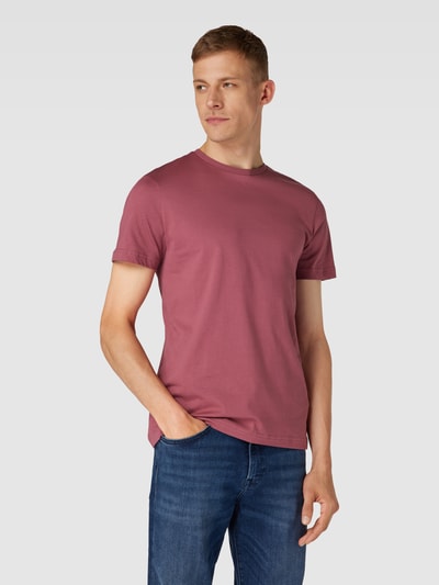 Christian Berg Men T-shirt van katoen met ronde hals Metallic roze - 4