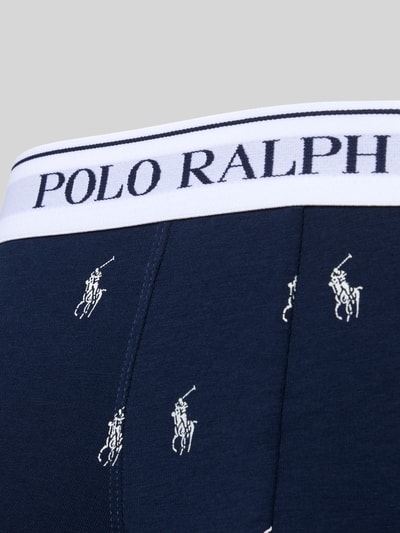 Polo Ralph Lauren Underwear Bokserki w kroju skinny fit z mieszanki bawełny, 3‑pak Ciemnoniebieski 2