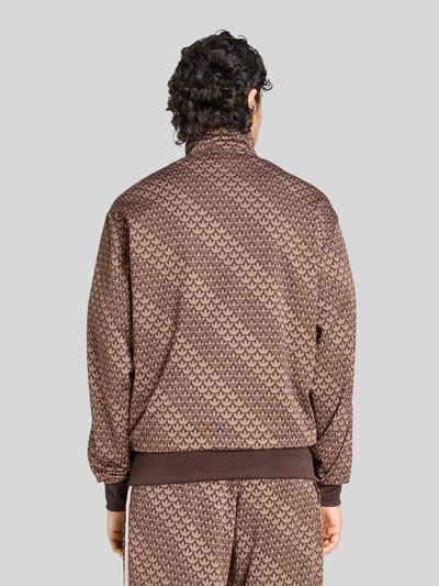 adidas Originals Loose fit trainingsjack Model 'FIREBIRD LOOSE MONOGRAM' Donkerbruin - 5
