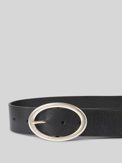 Tom Tailor Pasek z gładkiej skóry Czarny 2