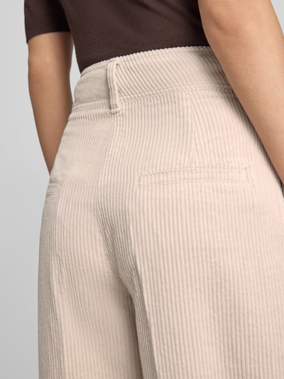 Marc O'Polo Loose Fit Cordhose aus reiner Baumwolle mit Bundfalten Stein 3