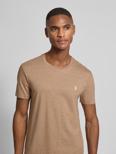 Polo Ralph Lauren T-Shirt mit Logo-Stitching Taupe 3