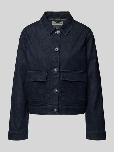 s.Oliver RED LABEL Boxy Fit Hemdjacke aus Denim Jeansblau 2