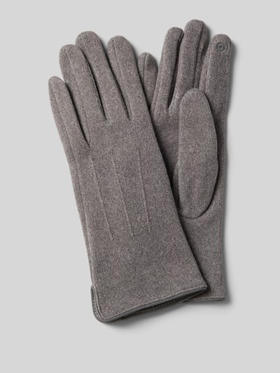 EEM Handschoenen met deelnaden Lichtgrijs gemêleerd - 1