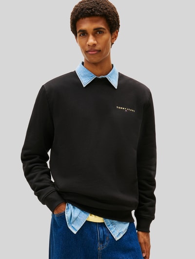 Tommy Jeans Regular Fit sweatshirt met kleine logo-opschrift Zwart - 4