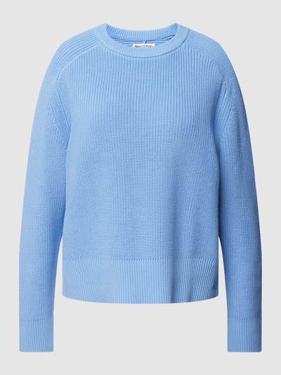 Marc O'Polo DENIM Strickpullover in Ripp-Optik Hellblau 2