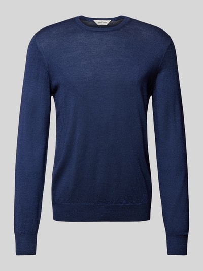 GRAN SASSO Gebreide pullover met ribboorden Marineblauw - 2