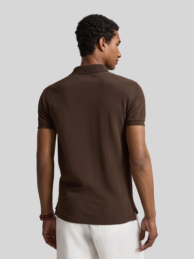 Polo Ralph Lauren slim fit poloshirt van puur katoen Donkerbruin - 5