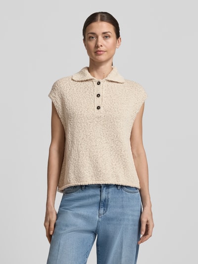 Marc O'Polo relaxed fit pullover van katoenmix Steengrijs - 4