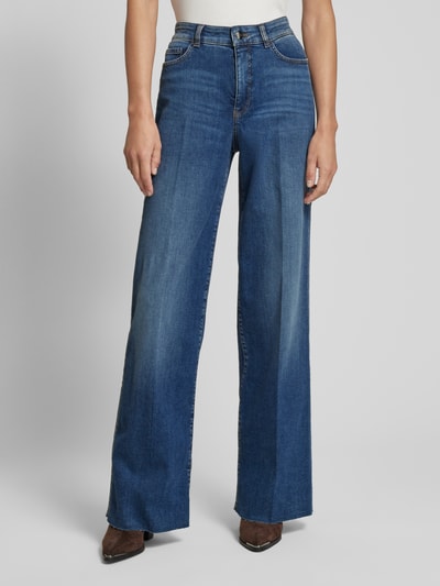 Marc Cain Wide leg jeans in 5-pocketmodel Blauw - 4