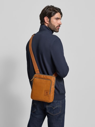 Strellson Schoudertas van echt leer, model 'BRIAN' Cognac - 1