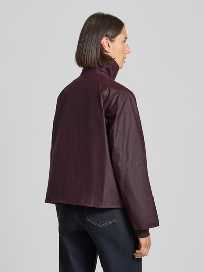 Barbour Kurtka woskowana o kroju relaxed fit z czystej bawełny model ‘ARLENE’ Bordowy 5