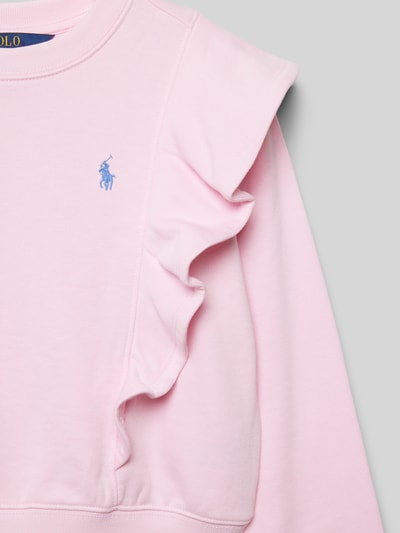 Polo Ralph Lauren Teens Sweatshirt mit Volants Rosa 2