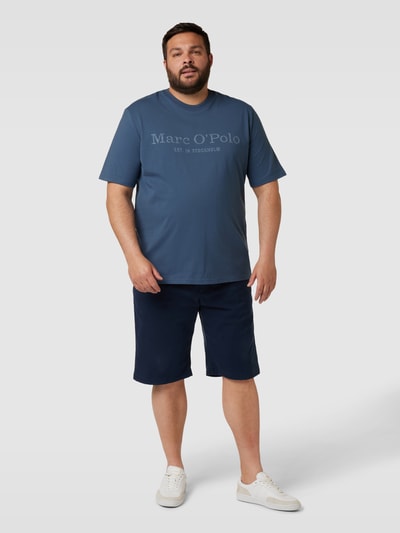 MARC O’POLO PLUS PLUS SIZE T-Shirt mit Label-Print Rauchblau 1