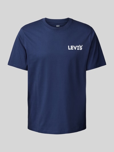 Levi's® T-shirt met labelprint Donkerblauw - 2