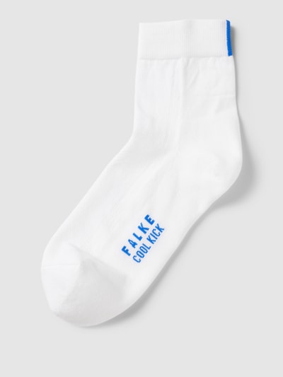 Falke Socken mit elastischem Rippenbündchen Modell 'Cool Kick' Weiss 1