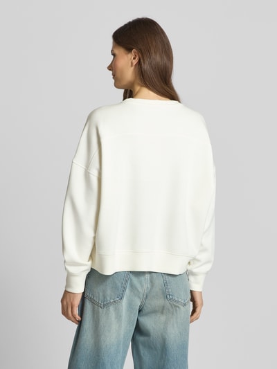 MSCH Copenhagen Sweatshirt mit überschnittenen Schultern Modell 'Dalvina Ima Q' Offwhite 5